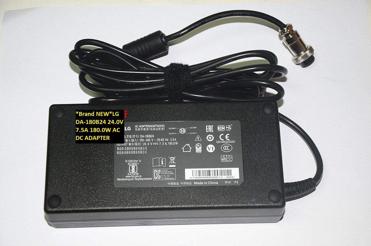 *Brand NEW*LG AC100-240V DA-180B24 180.0W 24.0V 7.5A AC DC ADAPTER